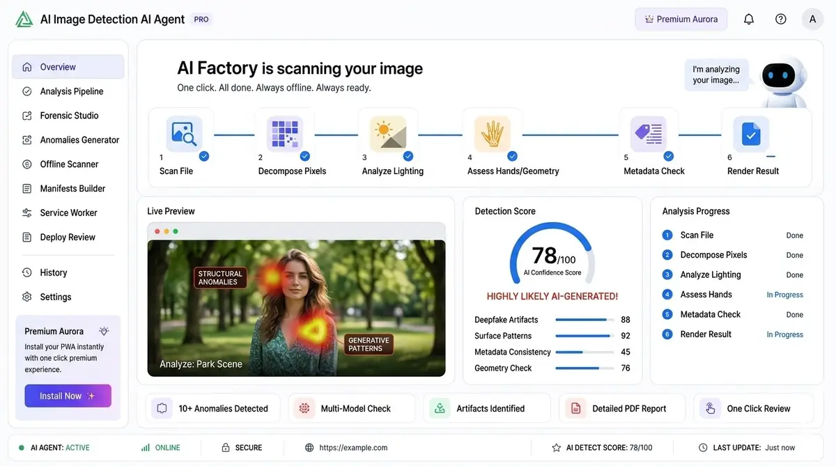 AI TIFF to PDF converter dashboard — example of the AI tool dashboard software